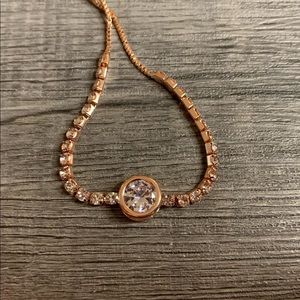 Rose gold adjustable bracelet